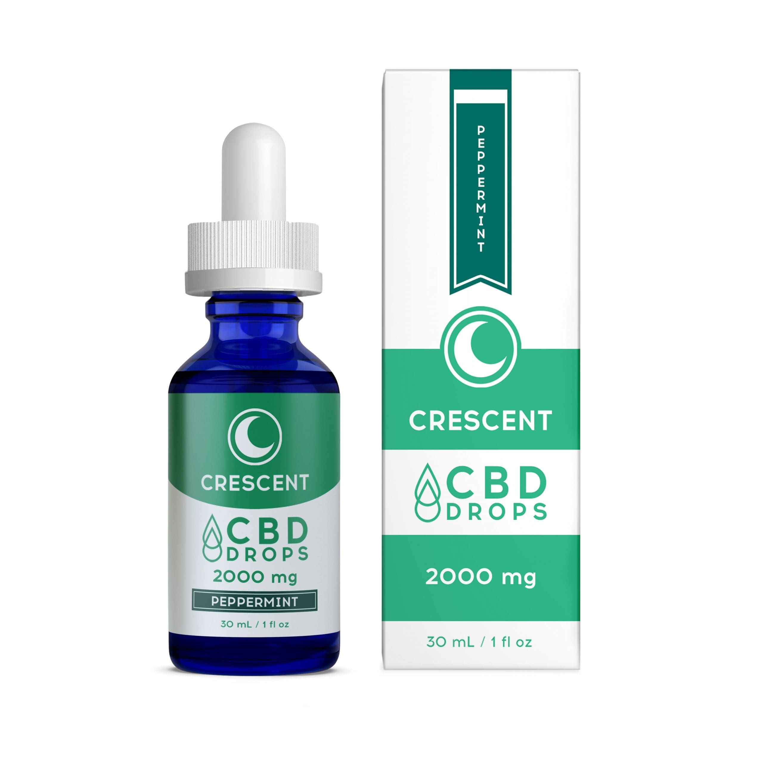 2000mg PEPPERMINT cbd oil and box