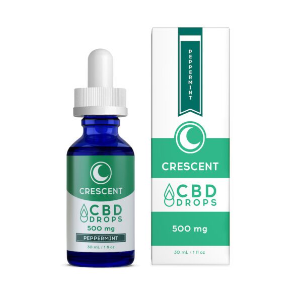 500mg PEPPERMINT CBD oil and box