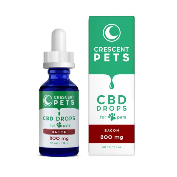 BACON CBD Oil for Pets 800 mg CBD with Box