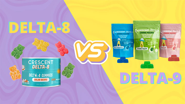 Delta-8 THC gummies vs. Delta-9 THC gummies