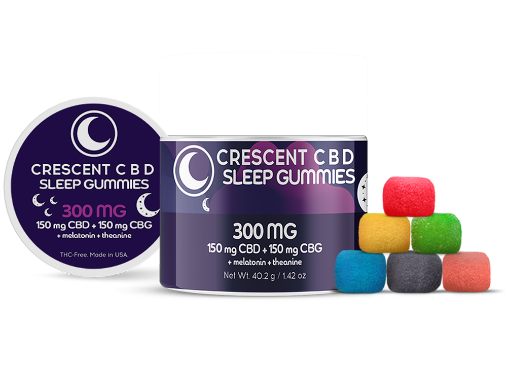 Crescent Canna CBD Gummies for Sleep – CBG + CBD Sleep Gummies