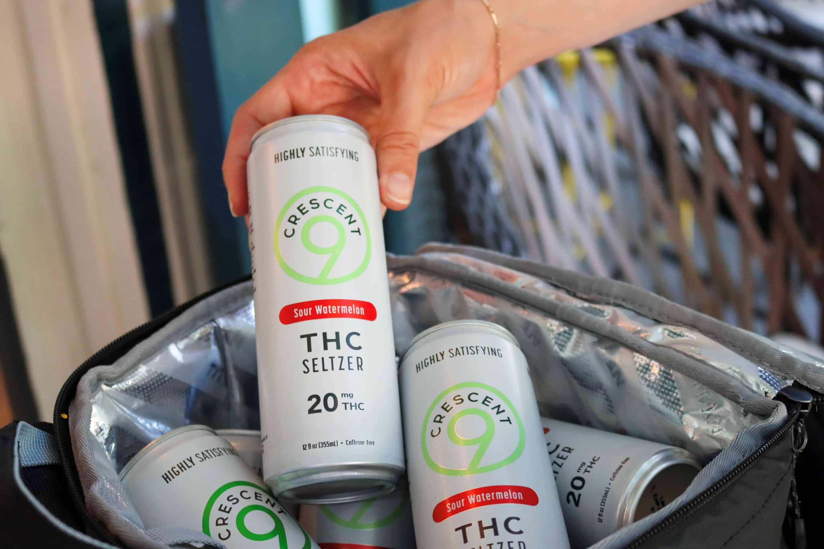 20 mg THC Drinks in a cooler