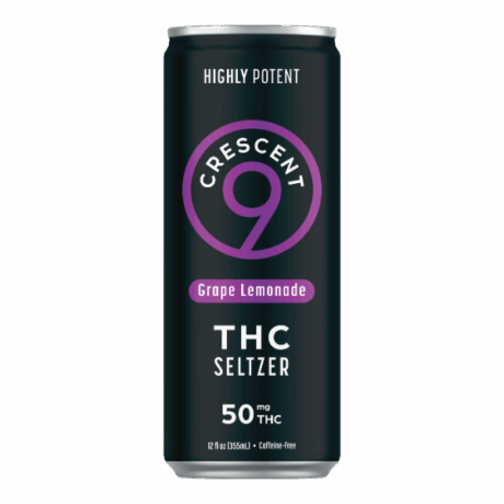 Crescent 9 Raspberry Lime THC Seltzer | 50 mg THC | 21+