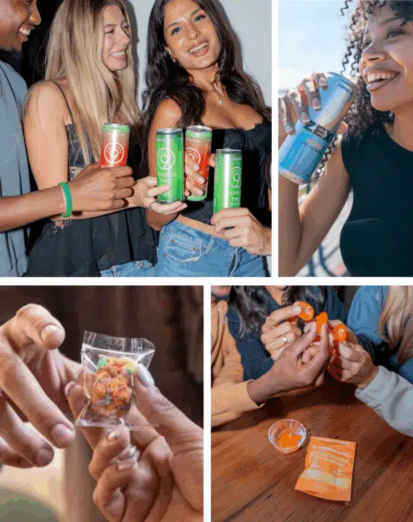 THC Drinks, THC Gummies, and THC Chocolates photos