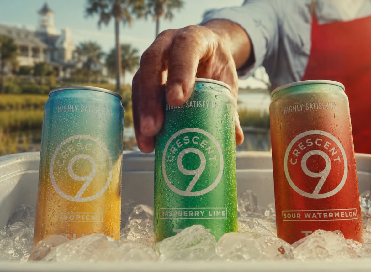 A man reaching for THC drinks in a cooler in South Carolina