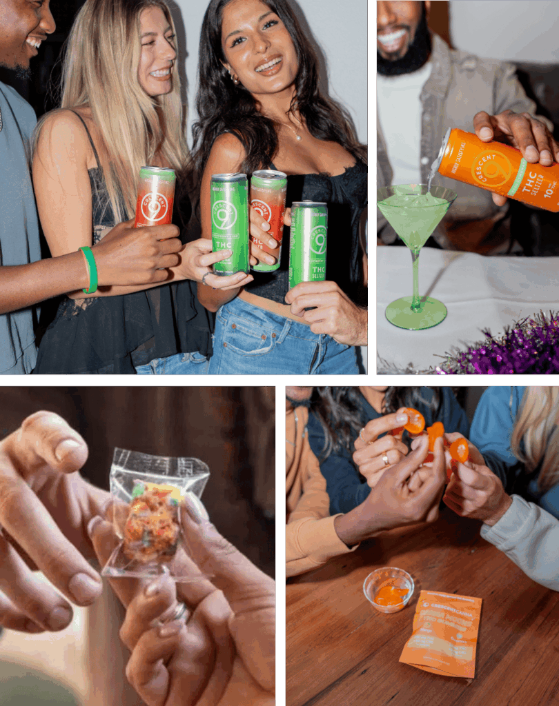 Photos of THC products available online